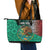 Personalised Viva La Mexico Leather Tote Bag Coat Of Arms Aztec Mix Otomi Patterns - Wonder Print Shop