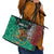 Personalised Viva La Mexico Leather Tote Bag Coat Of Arms Aztec Mix Otomi Patterns - Wonder Print Shop