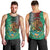 Personalised Viva La Mexico Men Tank Top Coat Of Arms Aztec Mix Otomi Patterns - Wonder Print Shop