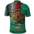 Personalised Viva La Mexico Polo Shirt Coat Of Arms Aztec Mix Otomi Patterns - Wonder Print Shop