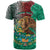 Personalised Viva La Mexico T Shirt Coat Of Arms Aztec Mix Otomi Patterns