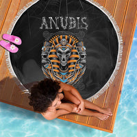 Halloween Egypt Beach Blanket Skull Anubis - Wonder Print Shop