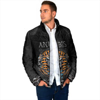 Personalized Halloween Egypt Padded Jacket Skull Anubis - Wonder Print Shop