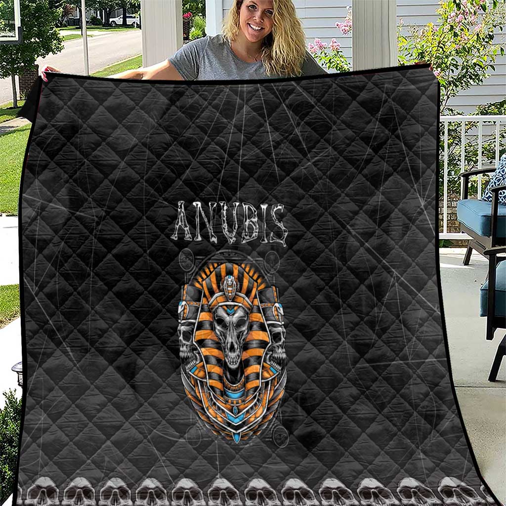 Halloween Egypt Quilt Skull Anubis - Wonder Print Shop