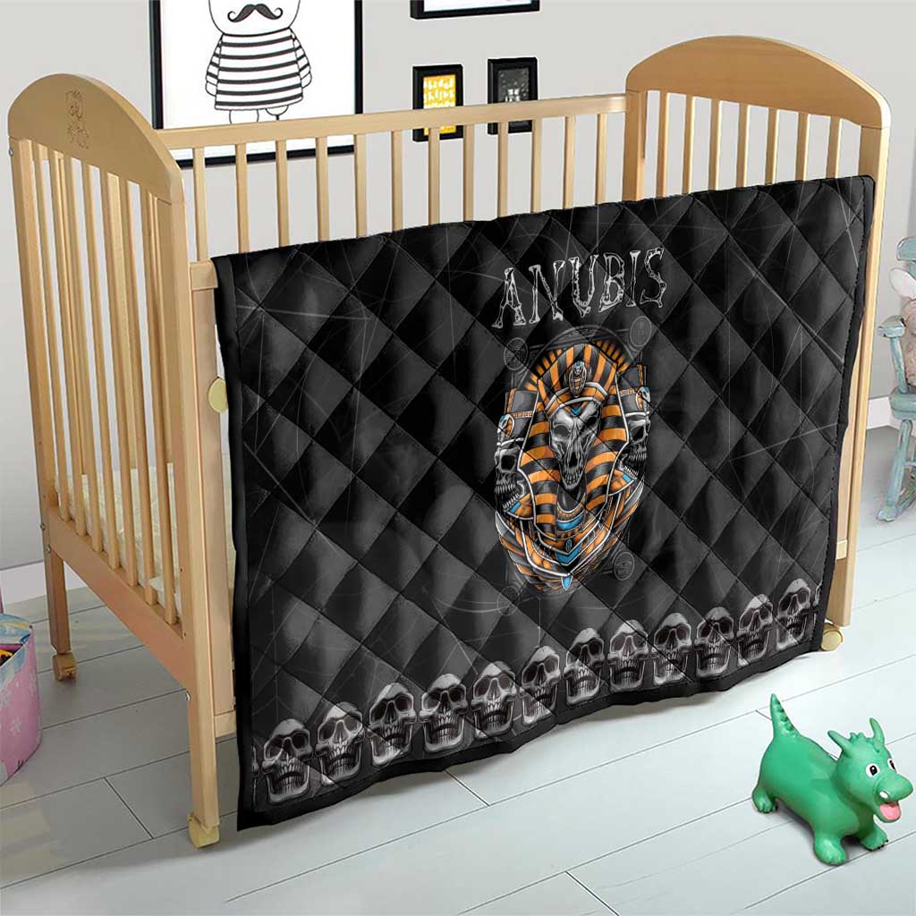 Halloween Egypt Quilt Skull Anubis - Wonder Print Shop