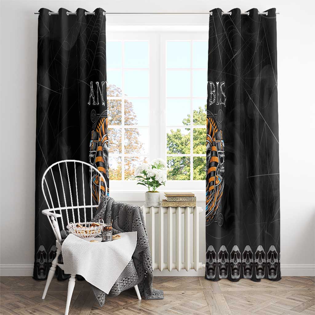 Halloween Egypt Window Curtain Skull Anubis - Wonder Print Shop