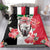 Personalised Sudan Independence Day Bedding Set Coat Of Arms Mix Hisbicus - Wonder Print Shop