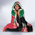 Personalised Sudan Independence Day Hooded Blanket Coat Of Arms Mix Hisbicus