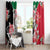 Personalised Sudan Independence Day Window Curtain Coat Of Arms Mix Hisbicus - Wonder Print Shop