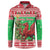 Wales Christmas Button Sweatshirt Welsh Dragon Nadolig Llawen - Wonder Print Shop