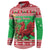 Wales Christmas Button Sweatshirt Welsh Dragon Nadolig Llawen - Wonder Print Shop