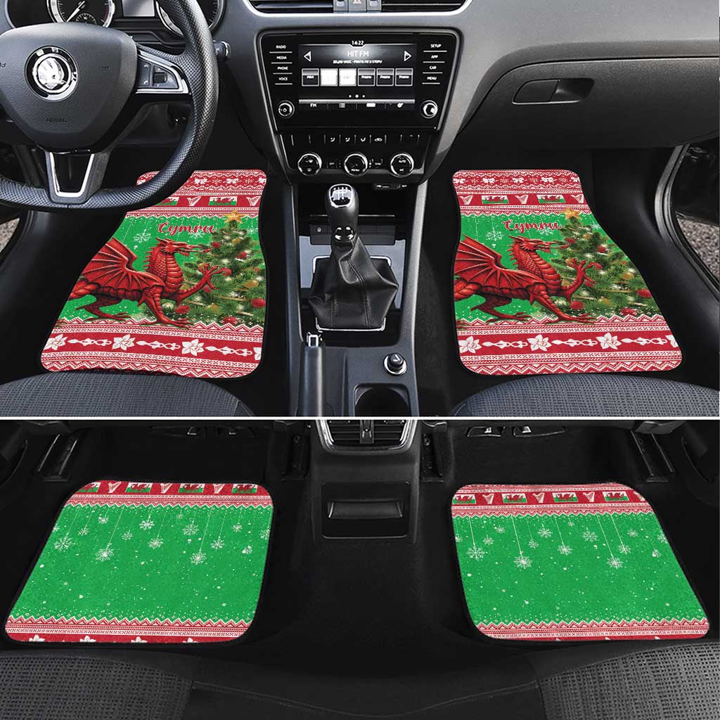 Wales Christmas Car Mats Welsh Dragon Nadolig Llawen - Wonder Print Shop