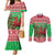 Wales Christmas Couples Matching Mermaid Dress and Long Sleeve Button Shirt Welsh Dragon Nadolig Llawen