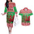 Wales Christmas Couples Matching Off The Shoulder Long Sleeve Dress and Hawaiian Shirt Welsh Dragon Nadolig Llawen - Wonder Print Shop