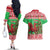 Wales Christmas Couples Matching Off The Shoulder Long Sleeve Dress and Hawaiian Shirt Welsh Dragon Nadolig Llawen - Wonder Print Shop