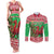 Wales Christmas Couples Matching Tank Maxi Dress and Long Sleeve Button Shirt Welsh Dragon Nadolig Llawen - Wonder Print Shop