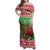 Wales Christmas Family Matching Off Shoulder Maxi Dress and Hawaiian Shirt Welsh Dragon Nadolig Llawen - Wonder Print Shop