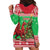 Wales Christmas Hoodie Dress Welsh Dragon Nadolig Llawen - Wonder Print Shop