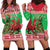 Wales Christmas Hoodie Dress Welsh Dragon Nadolig Llawen - Wonder Print Shop