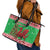 Wales Christmas Leather Tote Bag Welsh Dragon Nadolig Llawen - Wonder Print Shop