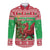 Wales Christmas Long Sleeve Button Shirt Welsh Dragon Nadolig Llawen - Wonder Print Shop