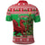 Wales Christmas Polo Shirt Welsh Dragon Nadolig Llawen - Wonder Print Shop