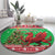 Wales Christmas Round Carpet Welsh Dragon Nadolig Llawen