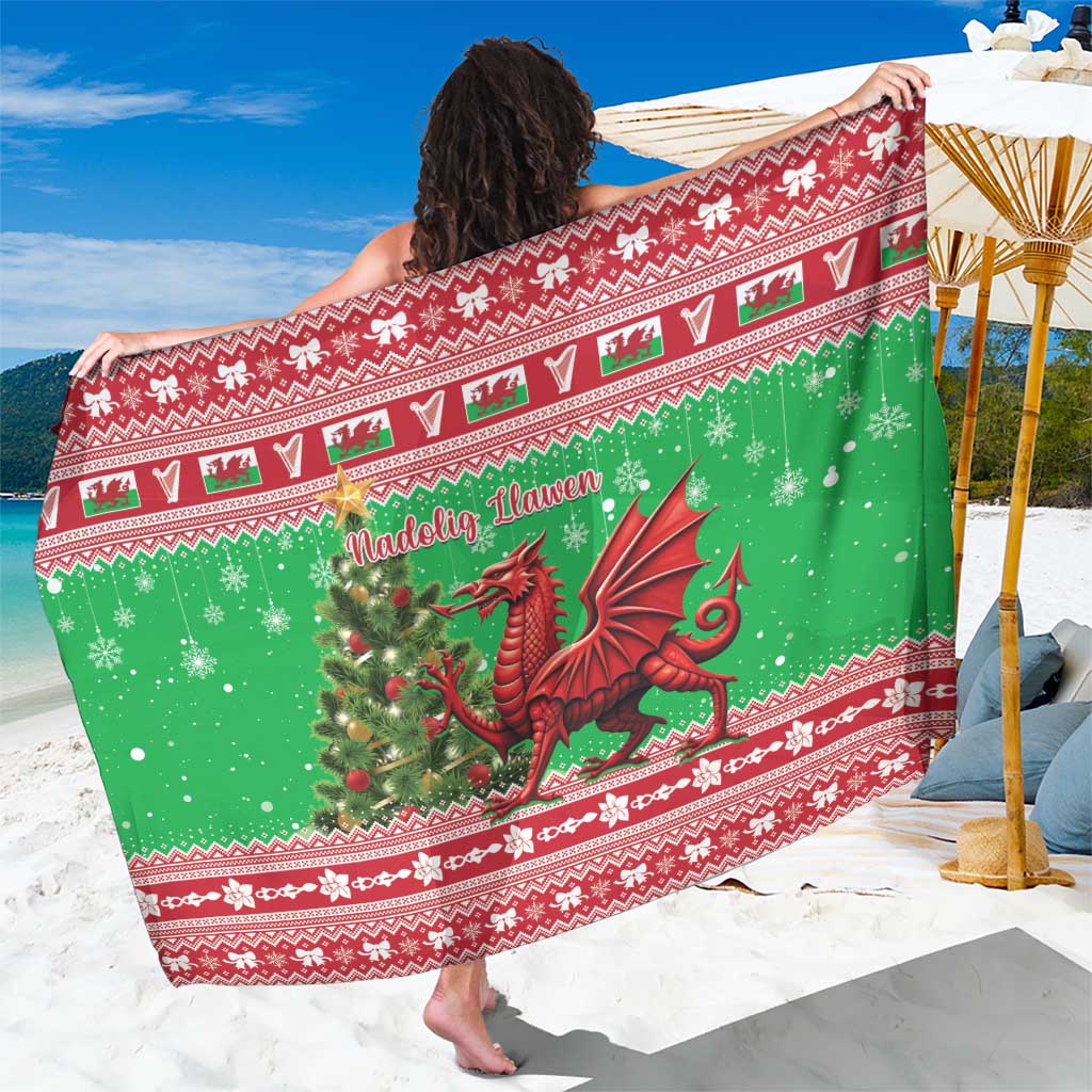 Wales Christmas Sarong Welsh Dragon Nadolig Llawen