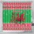 Wales Christmas Shower Curtain Welsh Dragon Nadolig Llawen