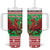 Wales Christmas Tumbler With Handle Welsh Dragon Nadolig Llawen