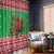 Wales Christmas Window Curtain Welsh Dragon Nadolig Llawen