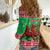 Wales Christmas Women Casual Shirt Welsh Dragon Nadolig Llawen