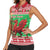 Wales Christmas Women Sleeveless Polo Shirt Welsh Dragon Nadolig Llawen