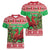 Wales Christmas Women V-Neck T-Shirt Welsh Dragon Nadolig Llawen