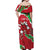 Personalised Wales Off Shoulder Maxi Dress Welsh Dragon - Wonder Print Shop