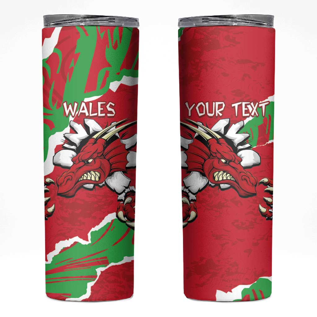 Personalised Wales Skinny Tumbler Welsh Dragon - Wonder Print Shop