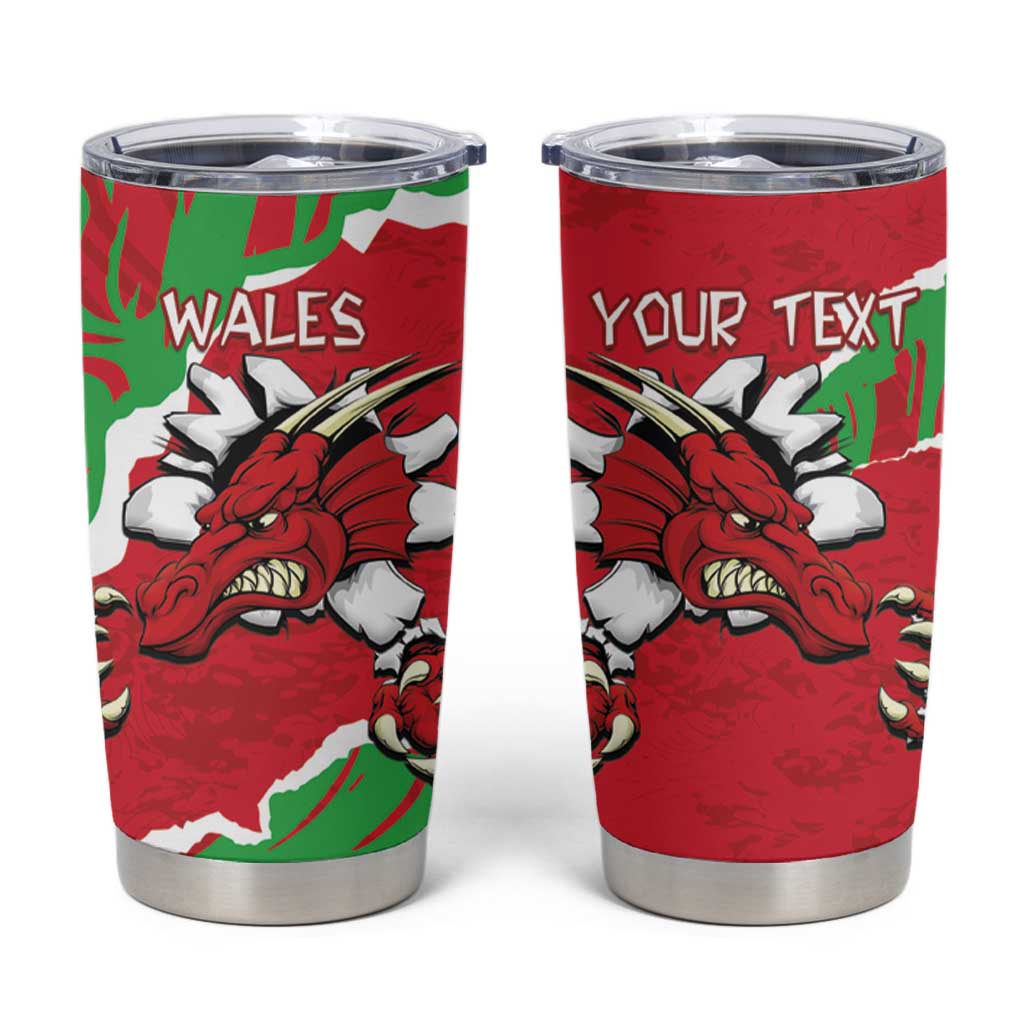 Personalised Wales Tumbler Cup Welsh Dragon - Wonder Print Shop