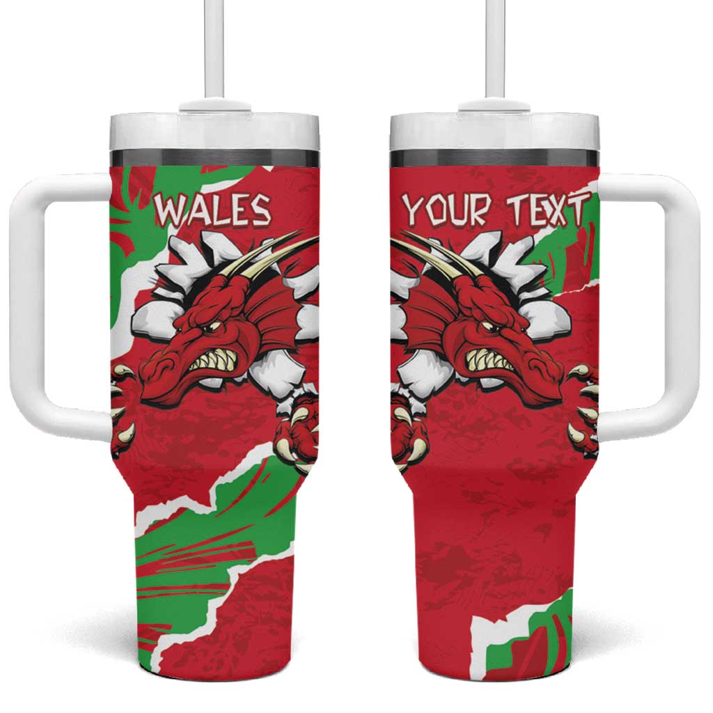 Personalised Wales Tumbler With Handle Welsh Dragon - Wonder Print Shop