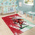 Wales Rugby Custom Area Rug Welsh Dragon Mascot - Wonder Print Shop