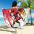 Wales Rugby Custom Beach Blanket Welsh Dragon Mascot - Wonder Print Shop