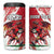 Custom Wales Rugby 4 in 1 Can Cooler Tumbler Welsh Dragon Mascot - Wonder Print Shop