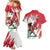 Wales Rugby Custom Couples Matching Mermaid Dress and Hawaiian Shirt Welsh Dragon Mascot - Wonder Print Shop