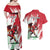 Wales Rugby Custom Couples Matching Off Shoulder Maxi Dress and Hawaiian Shirt Welsh Dragon Mascot - Wonder Print Shop