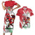 Wales Rugby Custom Couples Matching Short Sleeve Bodycon Dress and Hawaiian Shirt Welsh Dragon Mascot - Wonder Print Shop