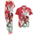 Wales Rugby Custom Couples Matching Tank Maxi Dress and Hawaiian Shirt Welsh Dragon Mascot - Wonder Print Shop