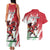 Wales Rugby Custom Couples Matching Tank Maxi Dress and Hawaiian Shirt Welsh Dragon Mascot - Wonder Print Shop