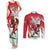 Wales Rugby Custom Couples Matching Tank Maxi Dress and Long Sleeve Button Shirt Welsh Dragon Mascot - Wonder Print Shop