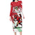 Wales Rugby Custom Family Matching Long Sleeve Bodycon Dress and Hawaiian Shirt Welsh Dragon Mascot - Wonder Print Shop