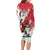 Wales Rugby Custom Family Matching Long Sleeve Bodycon Dress and Hawaiian Shirt Welsh Dragon Mascot - Wonder Print Shop