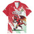 Wales Rugby Custom Family Matching Mermaid Dress and Hawaiian Shirt Welsh Dragon Mascot - Wonder Print Shop